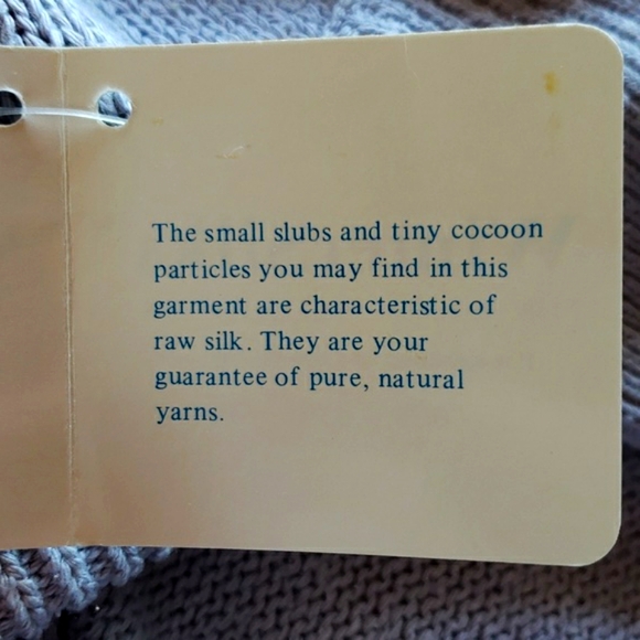 WINTERSILKS Vintage 100% Silk TurtleNeck Sweater Lavender XL NWT - Picture 5 of 9